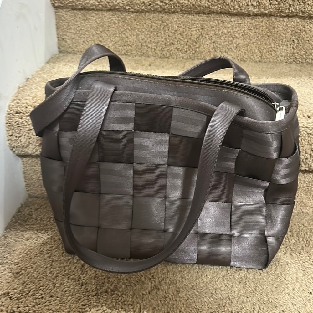 Harveys Charcoal Woven Shoulder Bag